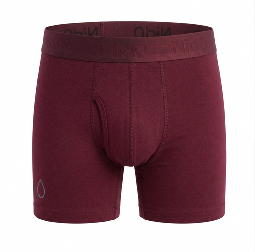 Nido Merino Boxer Brief Burgendy