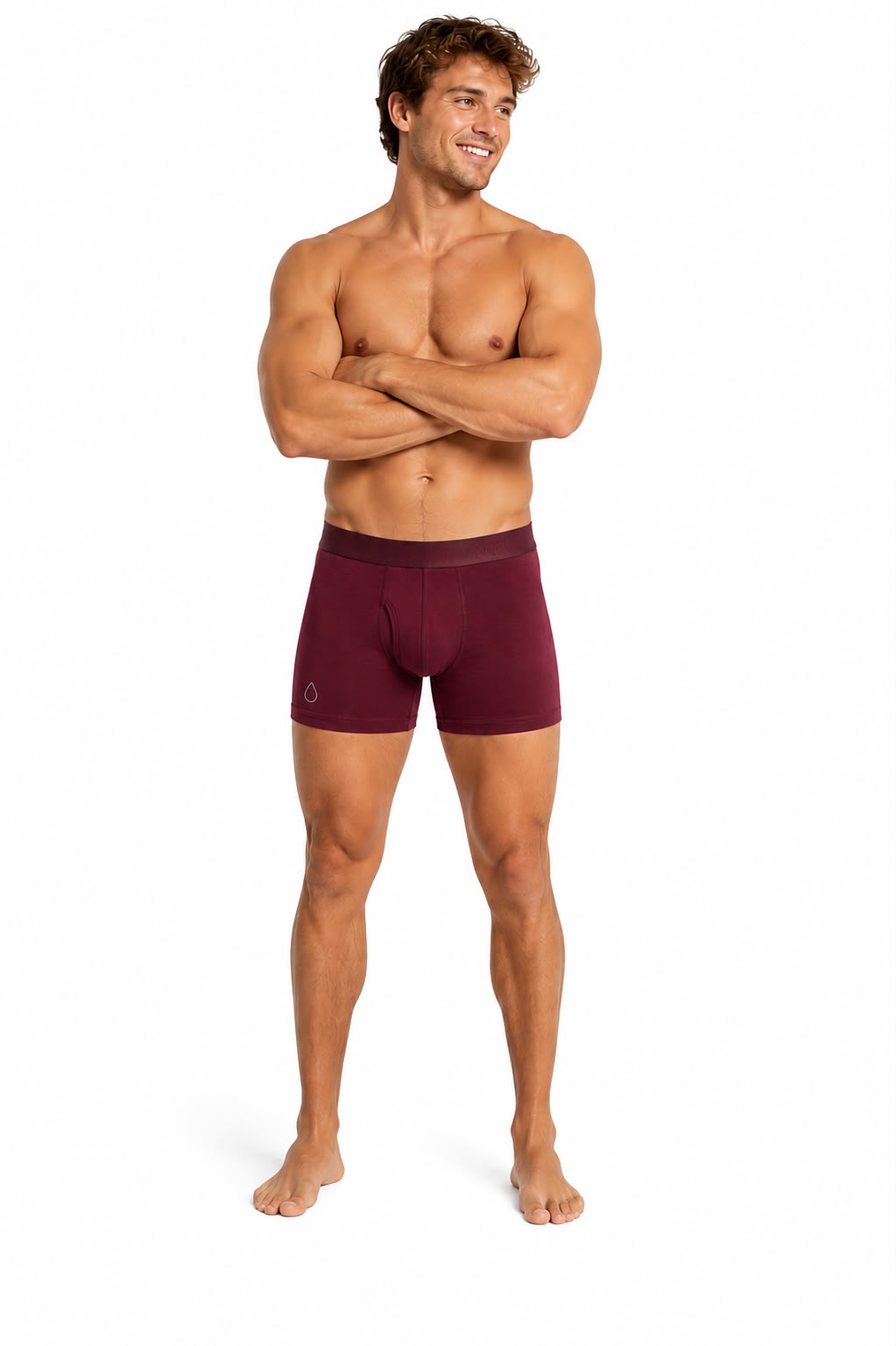 Nido Merino Boxer Brief Burgendy